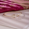 Beal Glam Gold and Diamond Bangle,,hi-res view 1