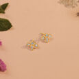 Dreamy Doodle Diamond Stud Earrings,,hi-res view 1