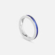Blue Blaze Silver Finger Ring,,hi-res view 4