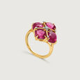 Bordeaux Bling 14KT Diamond & Ruby Ring,,hi-res view 4
