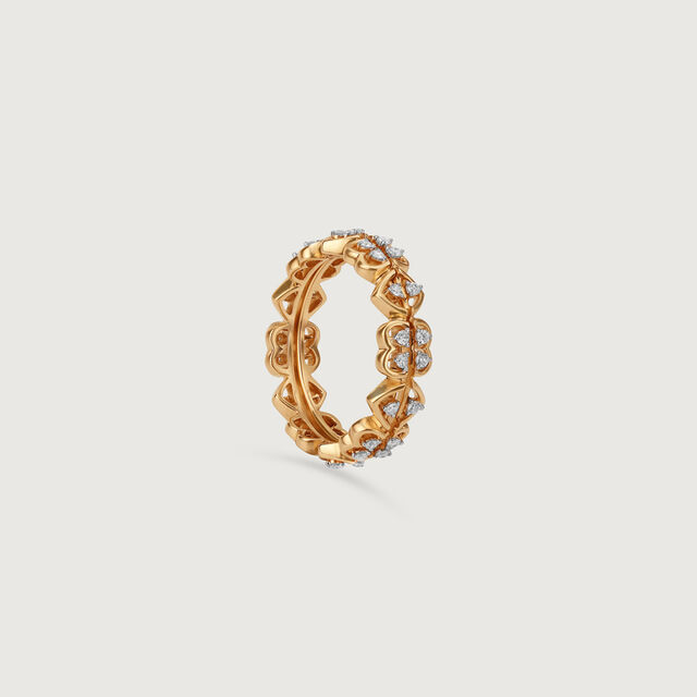 Love Luck Diamond & Gold Ring,,hi-res image number null