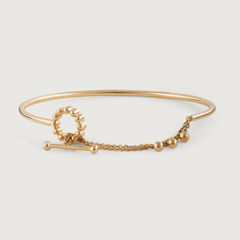 Jingling Spheres Gold Bangle
