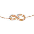 14 KT Rose Gold Enthralling Circles Diamond Bracelet,,hi-res view 2