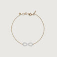 Infinity Elegance Diamond & Gold Bracelet,,hi-res view 3