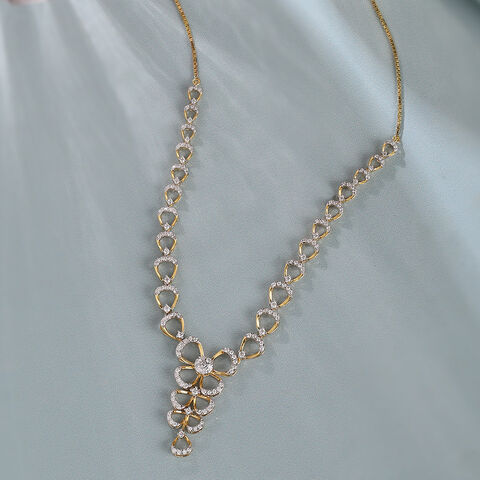 Delicate Bowtie Gold & Diamond Necklace