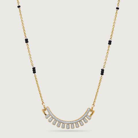 Radiant Arc 14 Kt Gold and Diamond Mangalsutra