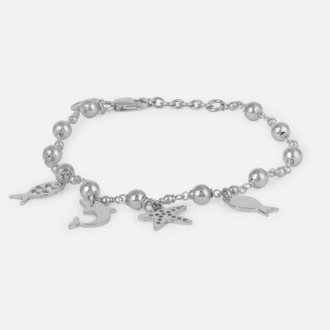 Daisy Drip Silver Bracelet