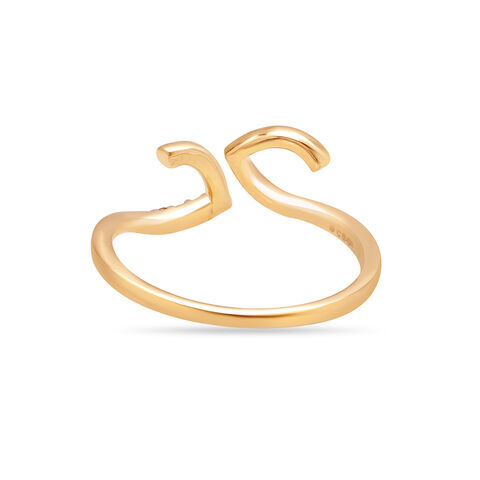 14KT Yellow Gold Disjointed Charm Diamond Ring
