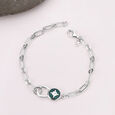 Starry Ocean Silver Bracelet,,hi-res view 1