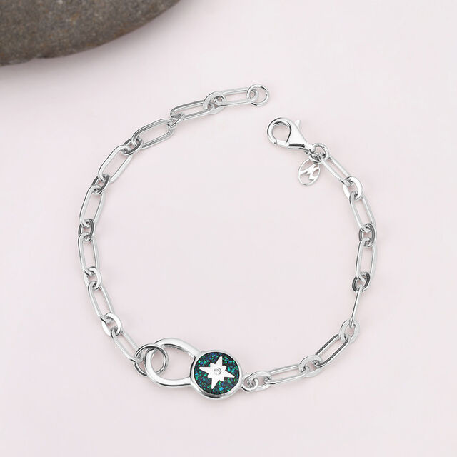 Starry Ocean Silver Bracelet,,hi-res image number null