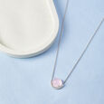Pink Prism Silver Necklace,,hi-res view 1