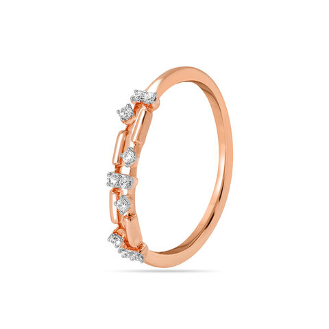 14KT Rose Gold Timeless Minimalism Diamond Ring