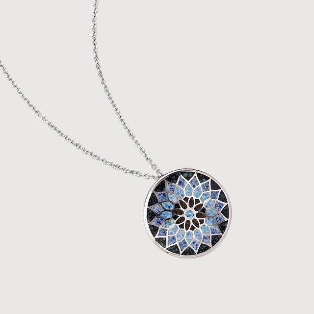 Mosaic Shine Silver Pendant,,hi-res image number null
