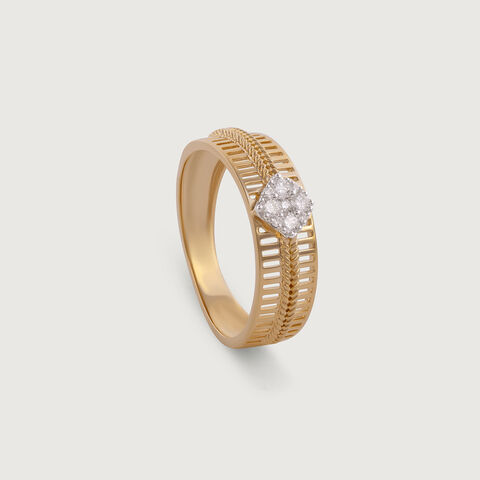 Love Symphony Gold & Diamond Finger Ring for Men