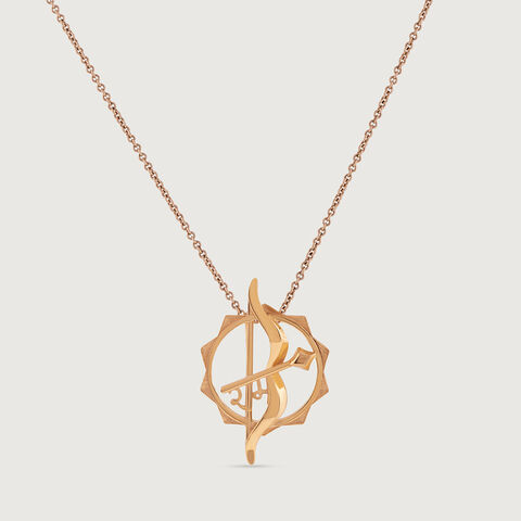 Ram Dhanush Gold Pendant