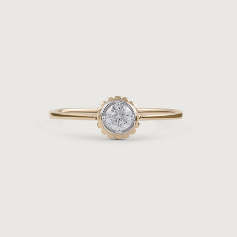 Blooming Beauty 14 kt Gold & Diamond Ring