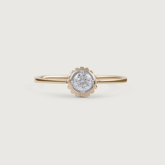 Blooming Beauty 14 kt Gold & Diamond Ring,,hi-res image number null