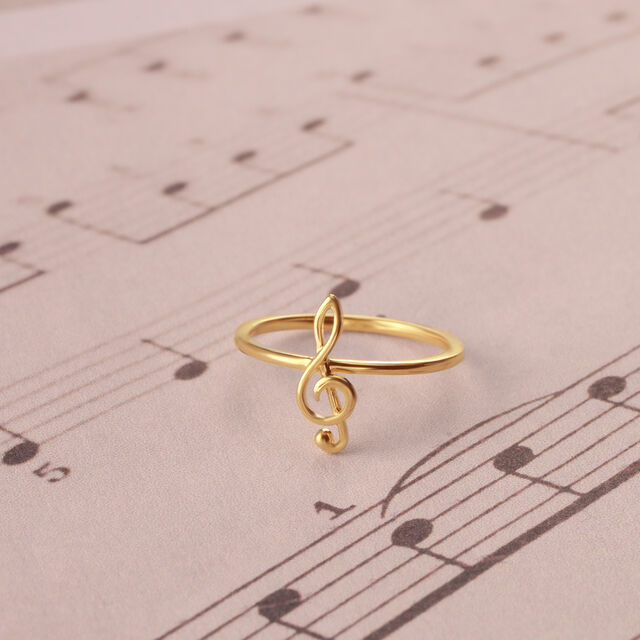 Chord Charmers 14KT Gold Finger Ring,,hi-res image number null