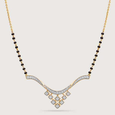 Lustrous Vows 18 Kt Gold and Diamond Mangalsutra