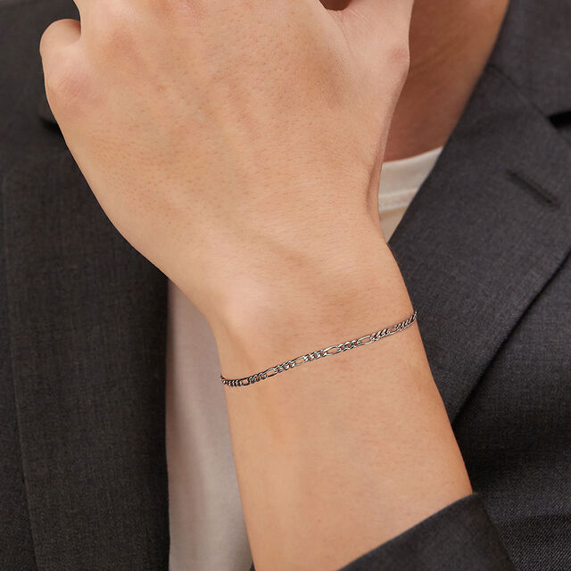 Classic Figaro Silver Bracelet,,hi-res image number null