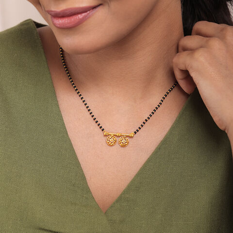 Spiral Splendour 22 Kt Gold Vati Mangalsutra
