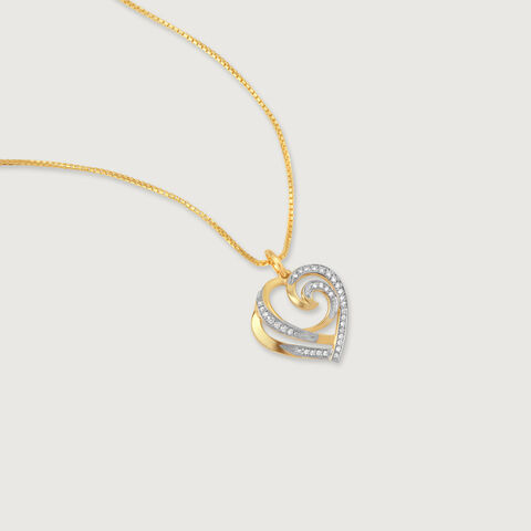 Enchanted Swirl Diamond Pendant