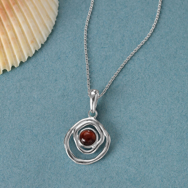 Earthy Waves Silver Pendant,,hi-res image number null
