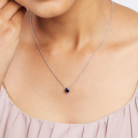 Blue Wave Silver Necklace