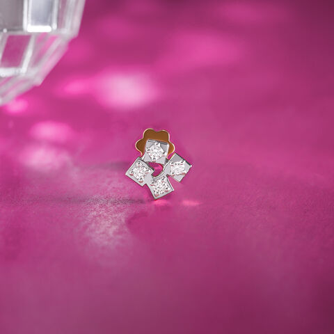 Retro Charm Gold & Diamond Nose Pin