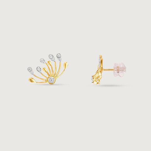 Dandelion Shine Diamond Stud Earrings
