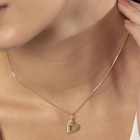 Bold Heart Gold Pendant