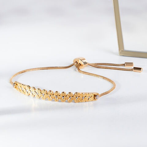Charming Floral Gold Bracelet