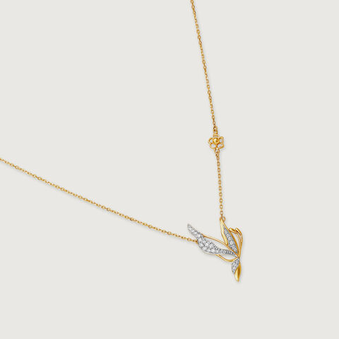 Enchanted Butterfly Diamond Necklace