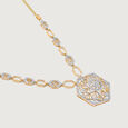Spectral Glow 14 Kt Gold and Diamond Necklace,,hi-res view 4