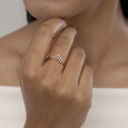Twinkling Peak Gold & Diamond Finger Ring,,hi-res view 2