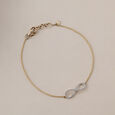 Infinity Elegance Diamond & Gold Bracelet,,hi-res view 1