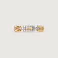 Stellar Link 18KT Gold & Diamond Finger Ring,,hi-res view 3