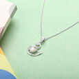 Pearl Swan Silver Pendant & Chain,,hi-res view 5
