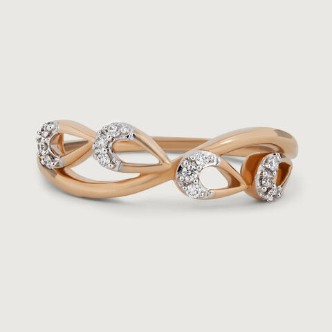 Stunning Glamour Gold & Diamond Ring