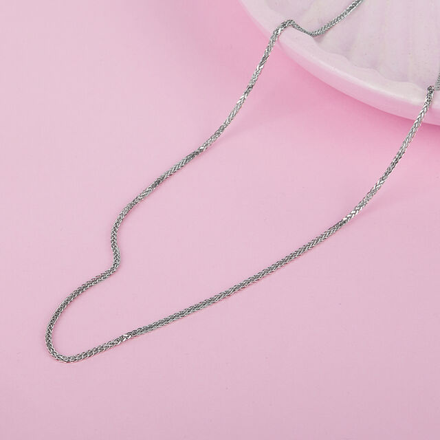 Sleek Minimalist Silver Chain,,hi-res image number null