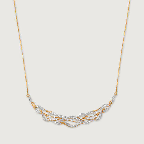 Rhythmic River 18 Kt Gold & Diamond Necklace