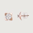 Blossom Spark Gold & Diamond Stud Earrings,,hi-res view 4