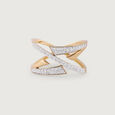 Disco Pulse Gold & Diamond Finger Ring,,hi-res view 3
