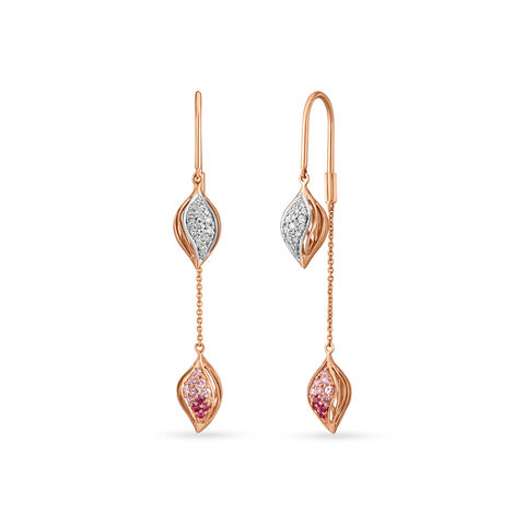 14KT Rose Gold Bringing Spring To Your Earrings