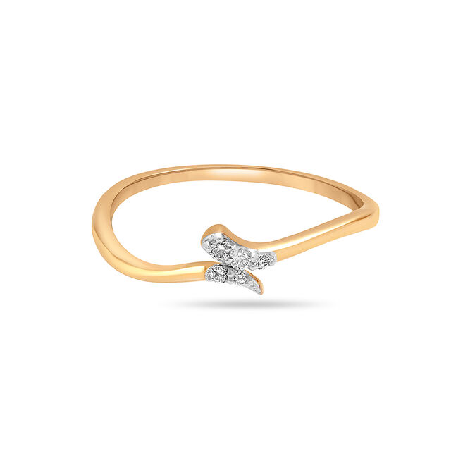 14KT Yellow Gold Willowy Diamond Ring,,hi-res image number null