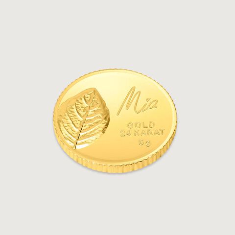 5 GM 24 Karat Tulsi Gold Coin