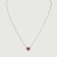 Pretty Pink Silver Necklace for Women,,hi-res view 2