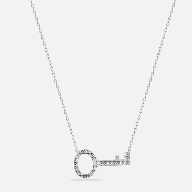 Unlocking Charm Silver Necklace,,hi-res image number null