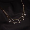 Mystic Moon 14 Kt Gold and Diamond Necklace,,hi-res view 1