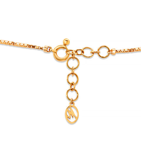 14KT Yellow Gold Evil Eye Necklace With Diamonds